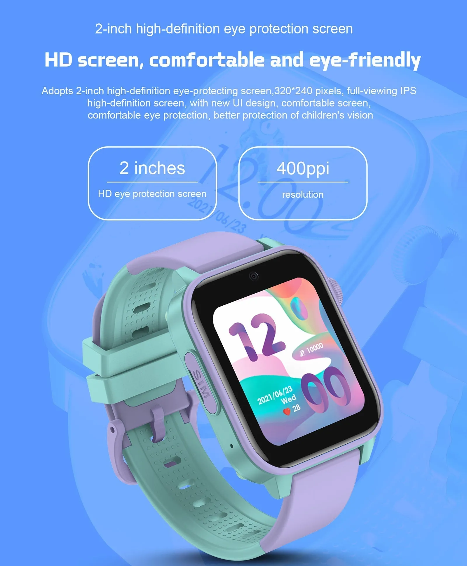 Spiky GNOME 4g Video & Voice Calling Smartwatch with - Pink