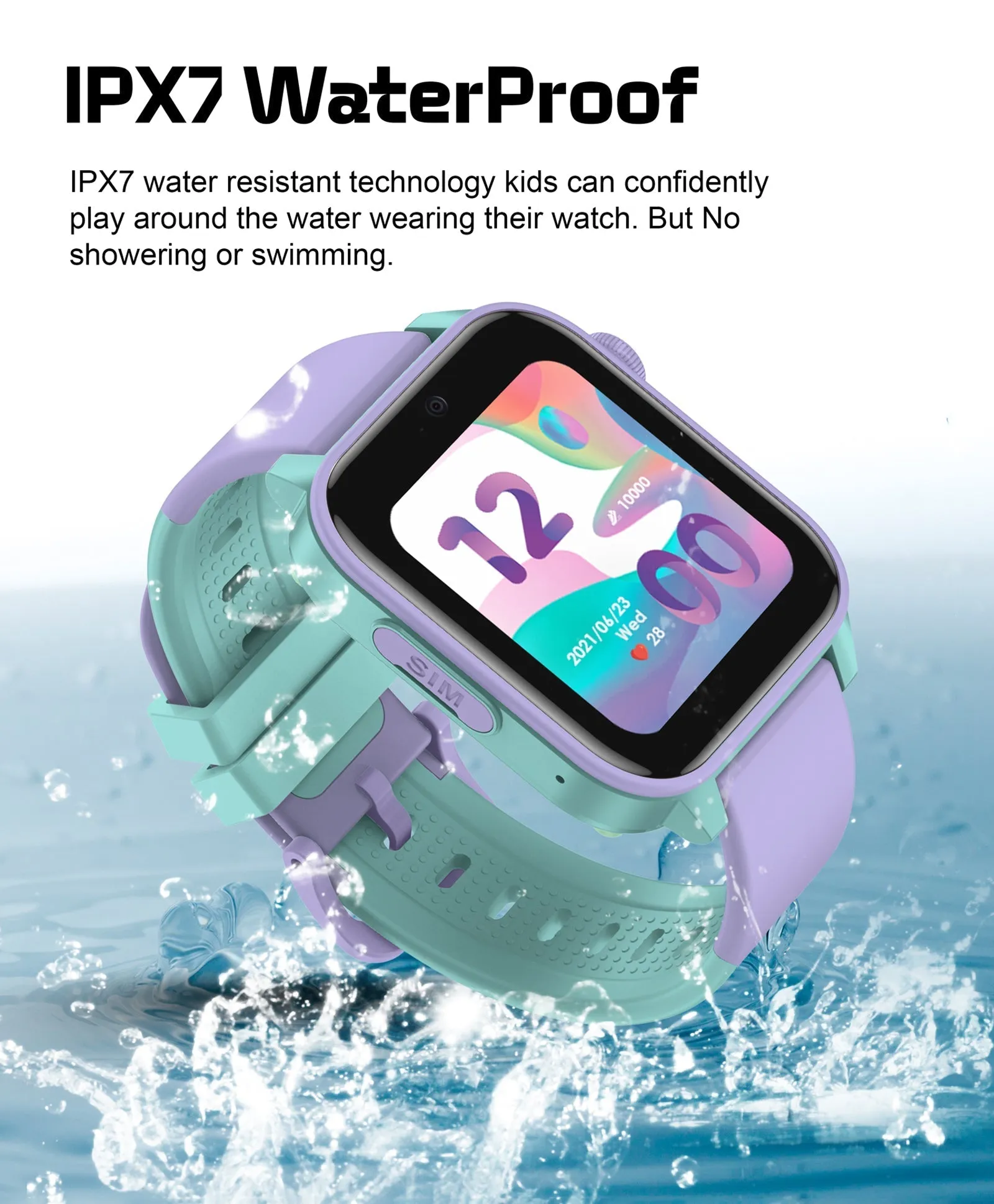Spiky GNOME 4g Video & Voice Calling Smartwatch with - Pink