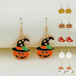 Spooky Oil Drip Alloy Earrings
