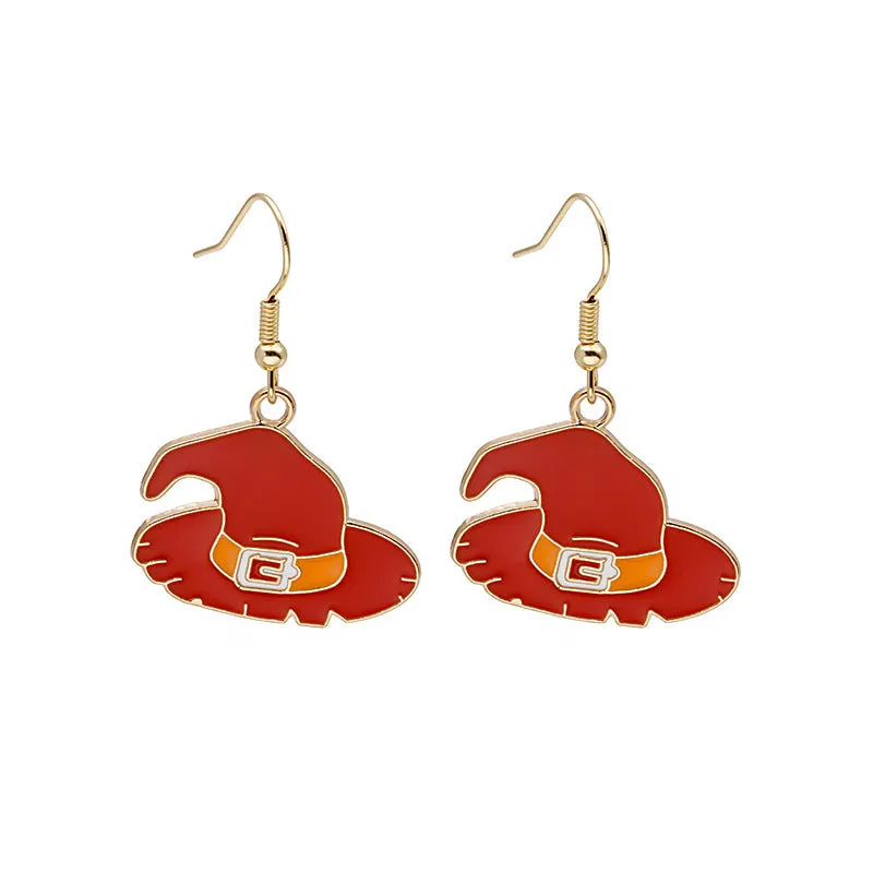 Spooky Oil Drip Alloy Earrings