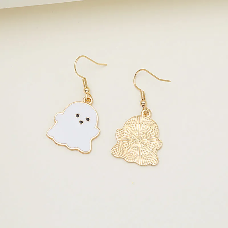 Spooky Oil Drip Alloy Earrings