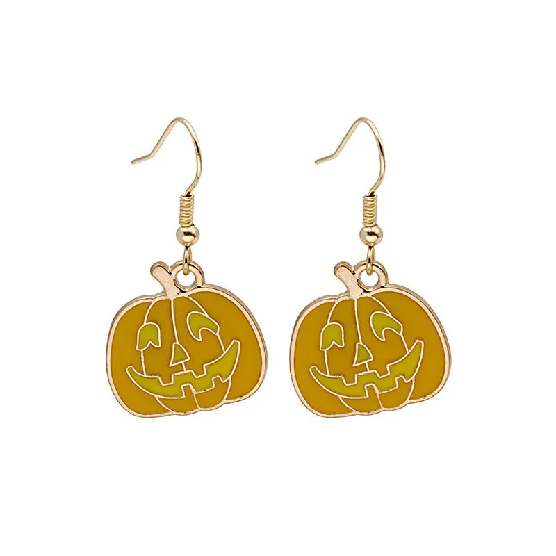 Spooky Oil Drip Alloy Earrings