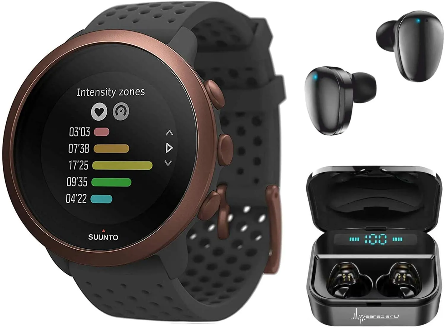 Suunto 3 New Edition Fitness Slate Grey Copper Multisport Watch (SS050415000)