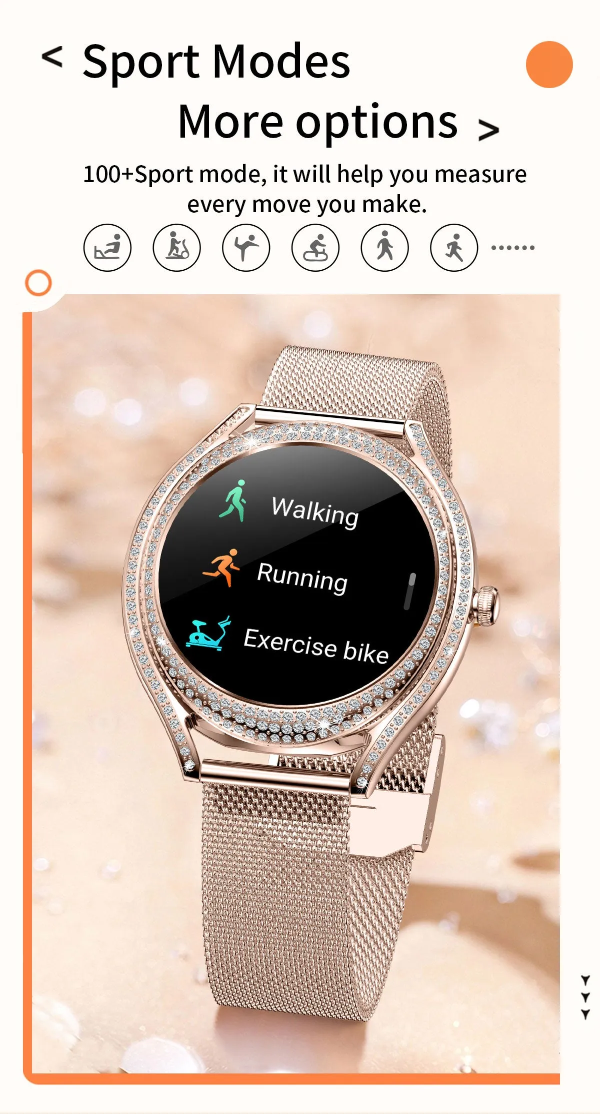 SV66  Dagnet Smartwatch 1.32-Inch Full Touch Screen