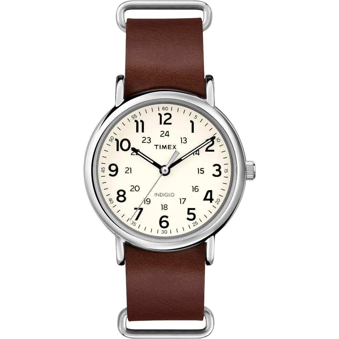 Timex Men 40 mm Size Cream Dial Analog Watch -T2P495