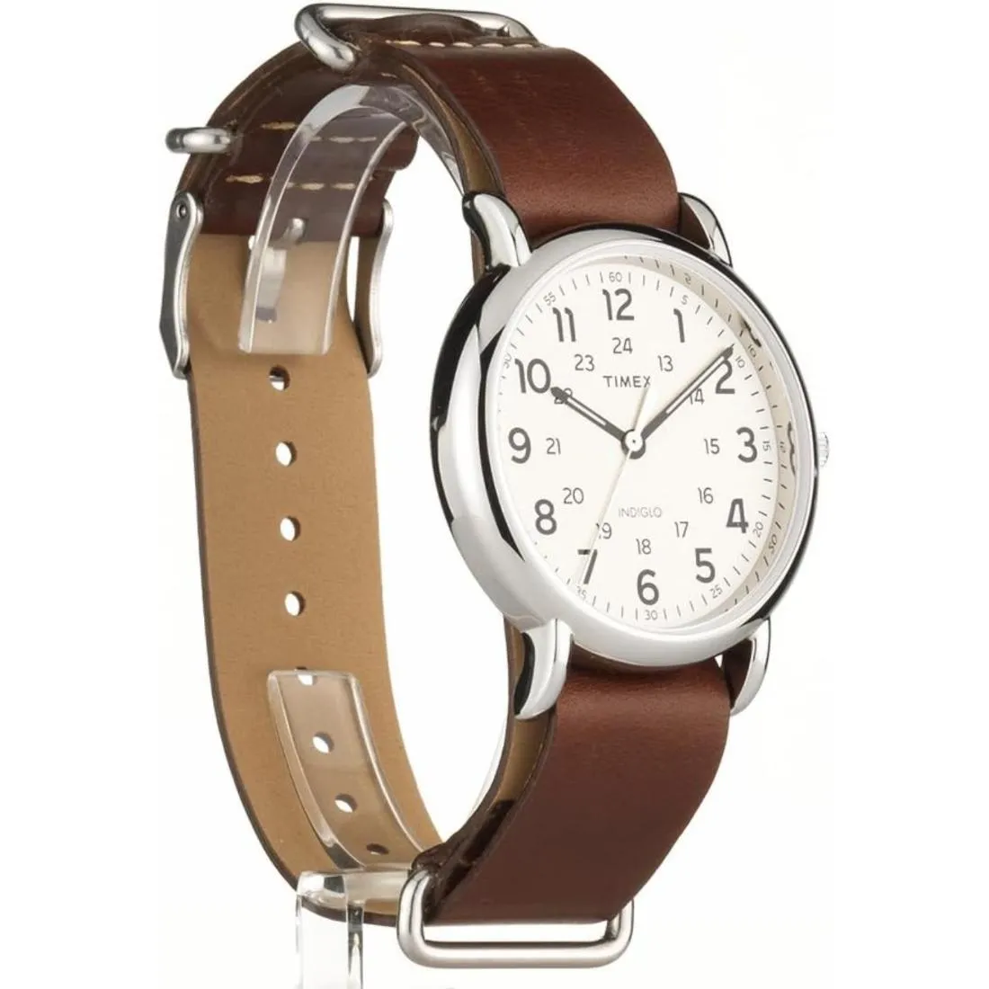 Timex Men 40 mm Size Cream Dial Analog Watch -T2P495
