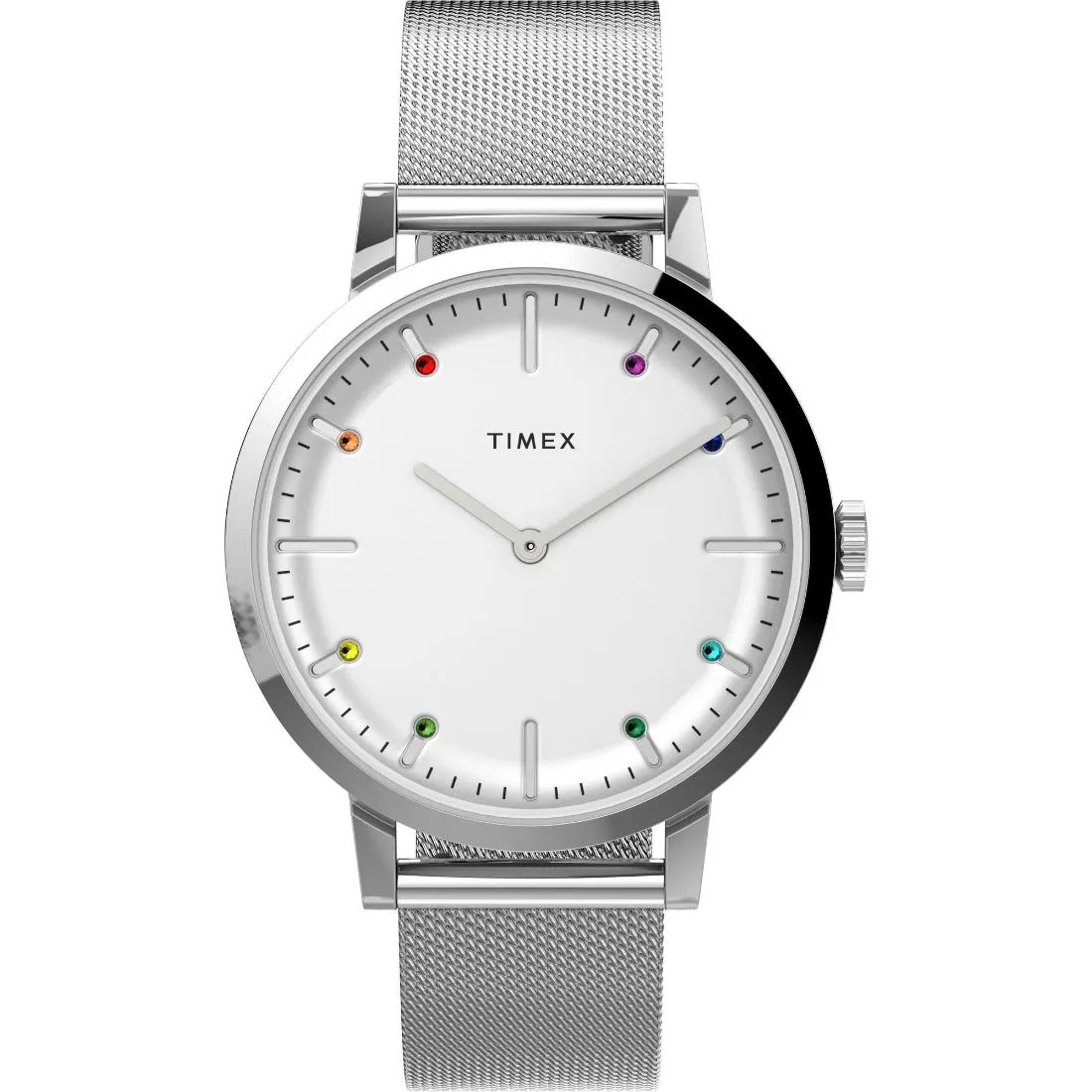 Timex Women 36 mm Size Silver-Tone Dial Analog Watch -TW2V36900