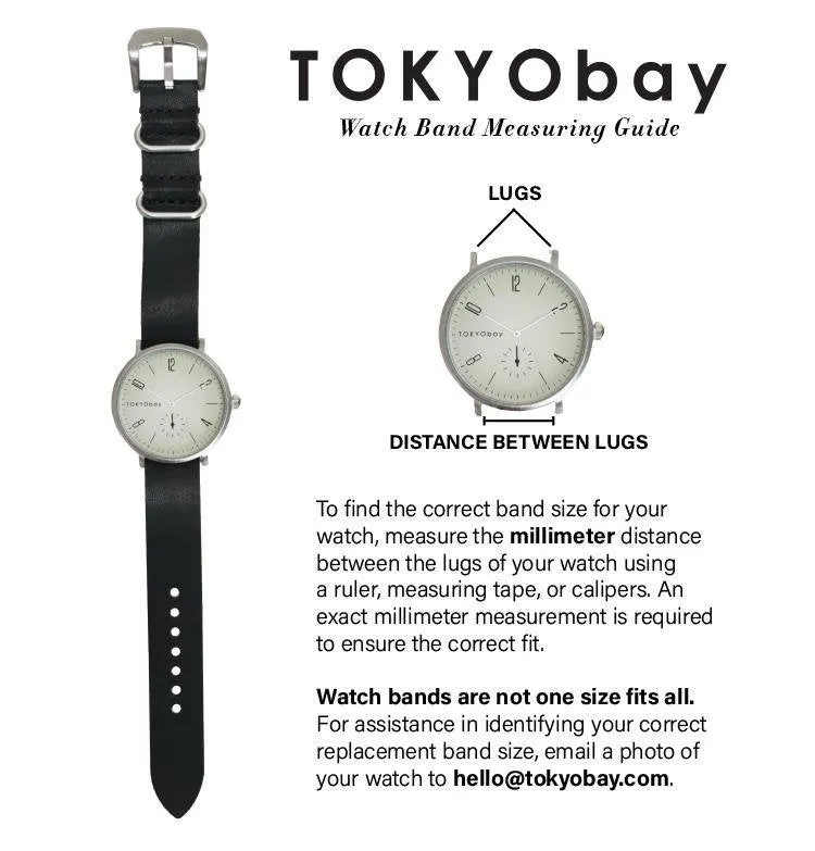 Tramette Leather Watch Band | 12mm