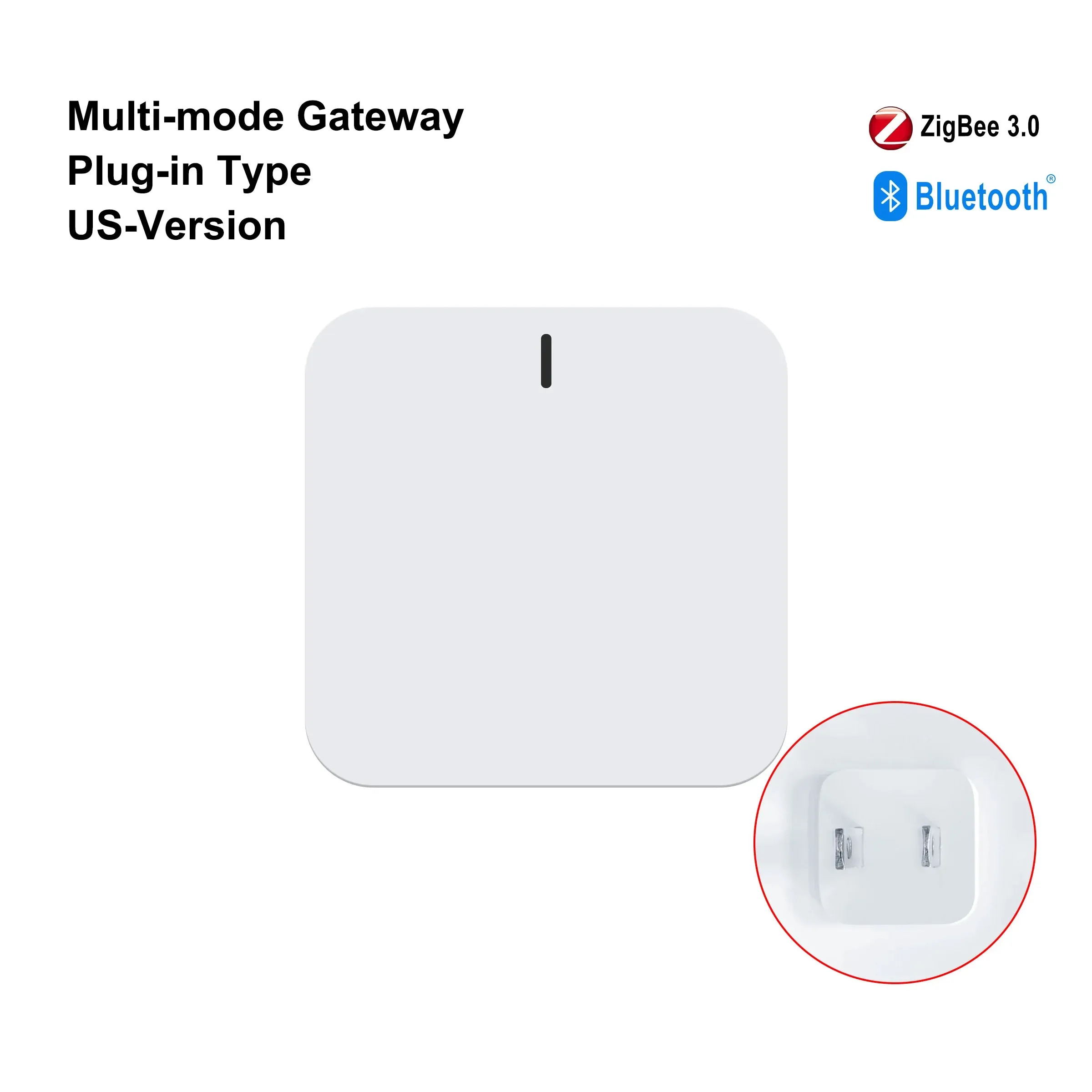Tuya ZigBee Bluetooth Hub  Smart Home Gateway for Alexa & Google (EU/US Plug)