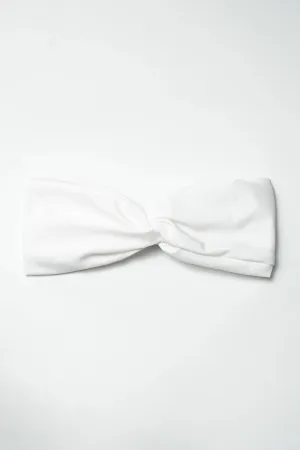 Twist Knot Headband - White