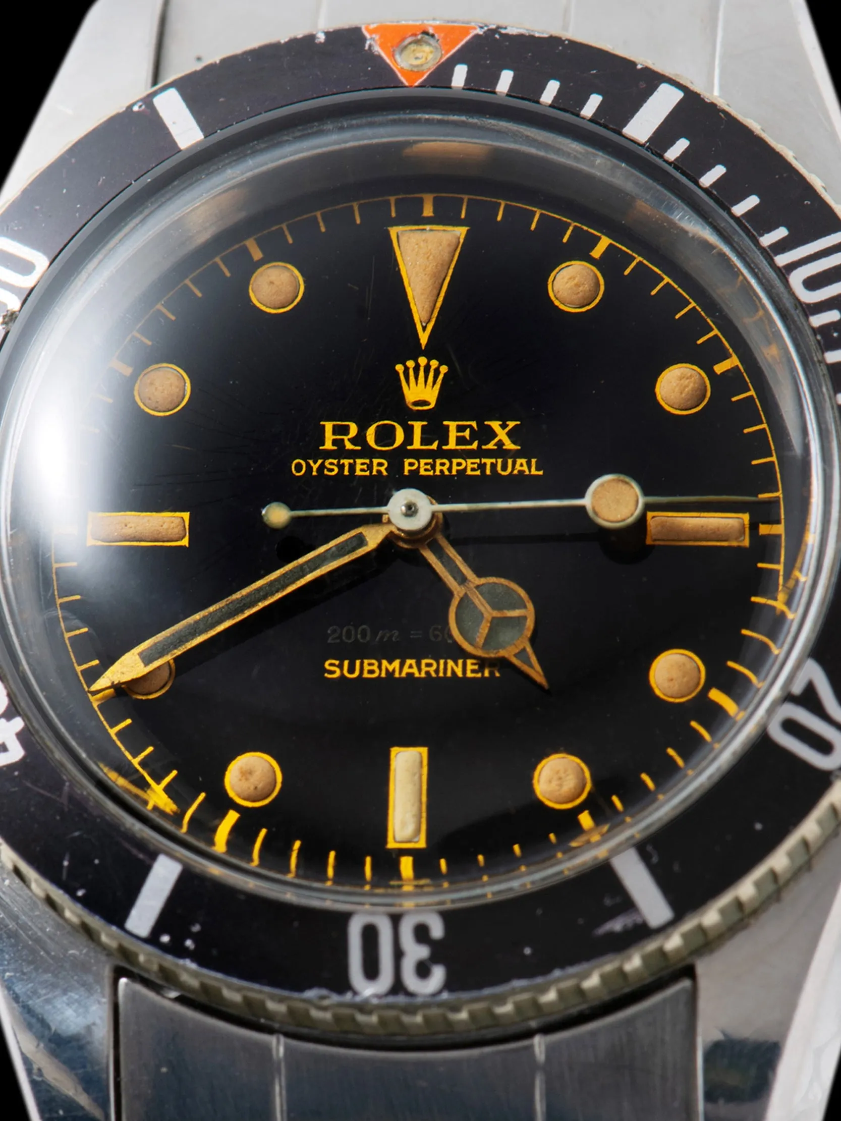*Unpolished* 1957 Rolex Submariner (Ref. 6538) "Big Crown" From The Family Of The Original Owner