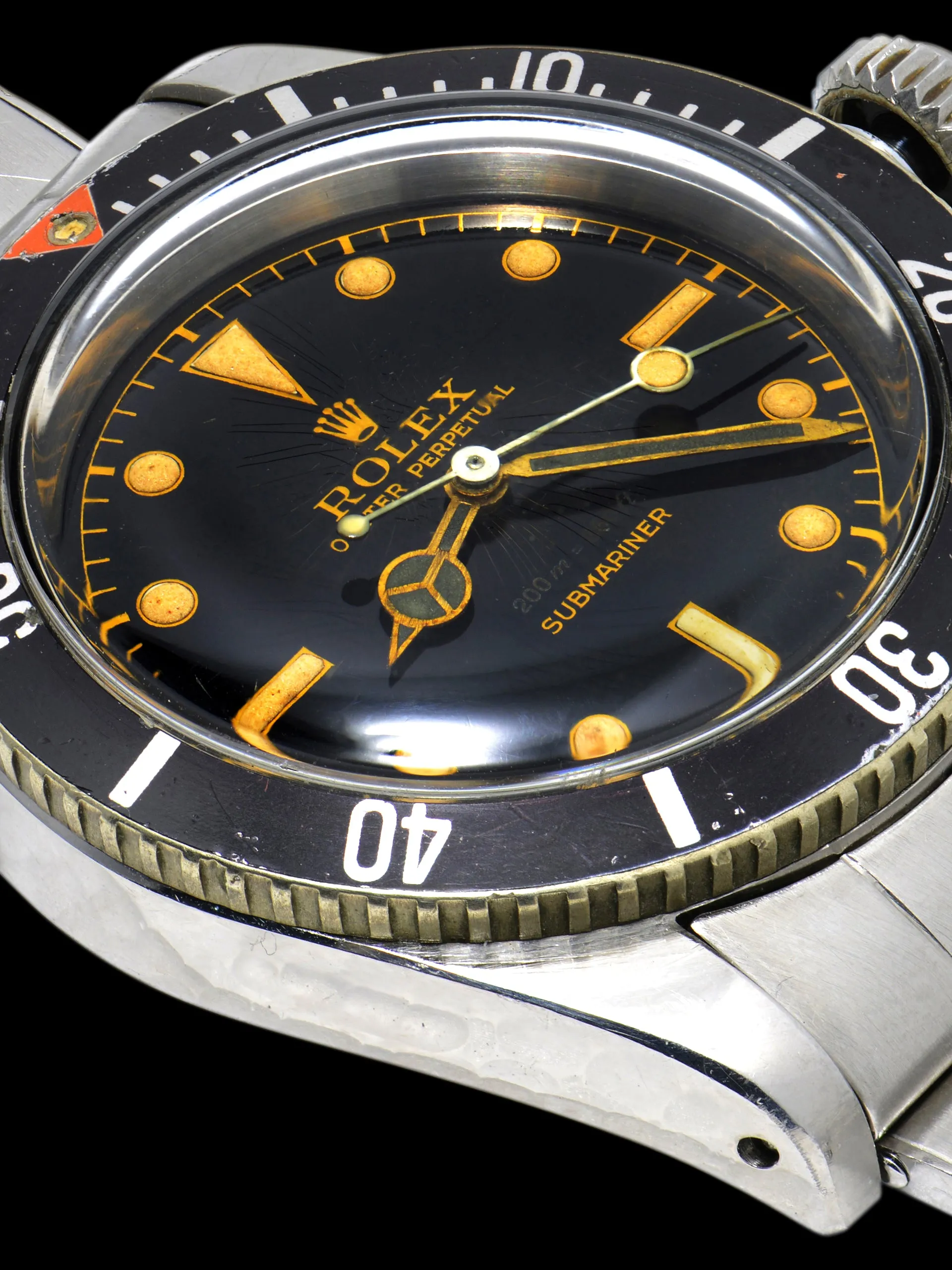 *Unpolished* 1957 Rolex Submariner (Ref. 6538) "Big Crown" From The Family Of The Original Owner