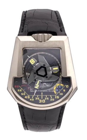 Urwerk 200 Collection 18K White Gold Men's Watch