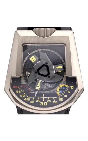 Urwerk 200 Collection 18K White Gold Men's Watch