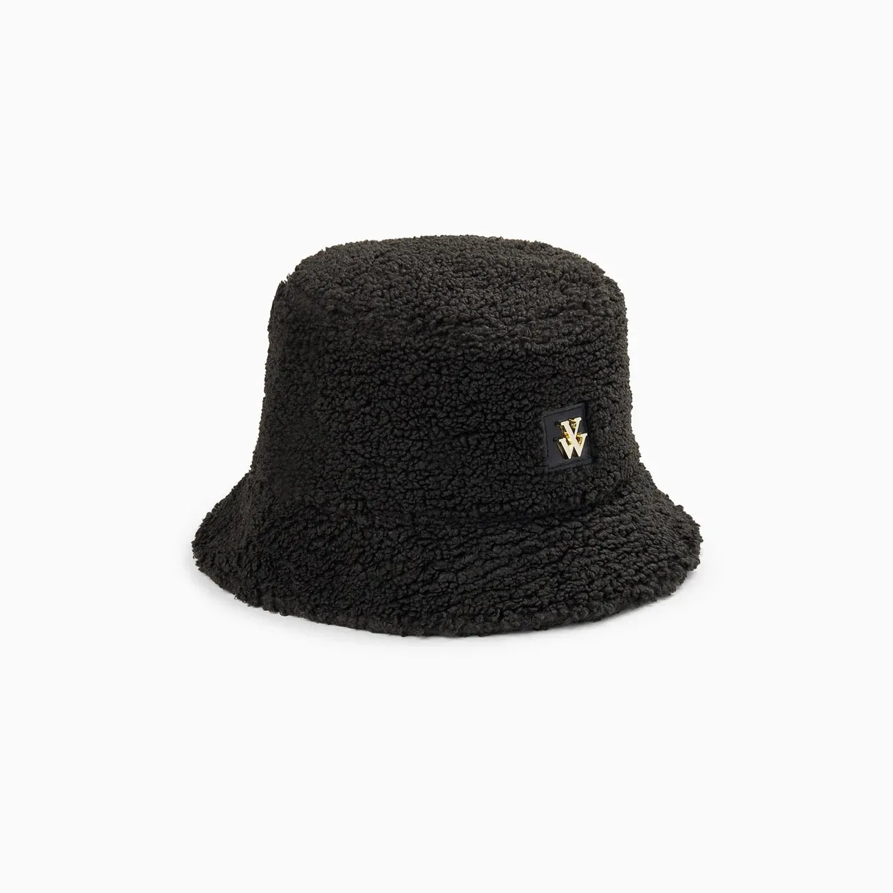 Vanessa Wu - Black Faux Sherling Hat