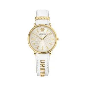 Versace Unified Manifesto Leather Watch