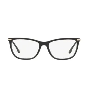 Versace Women's Black Rectangular Optical Frame