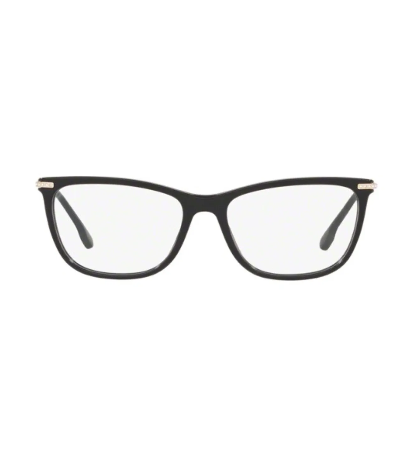 Versace Women's Black Rectangular Optical Frame