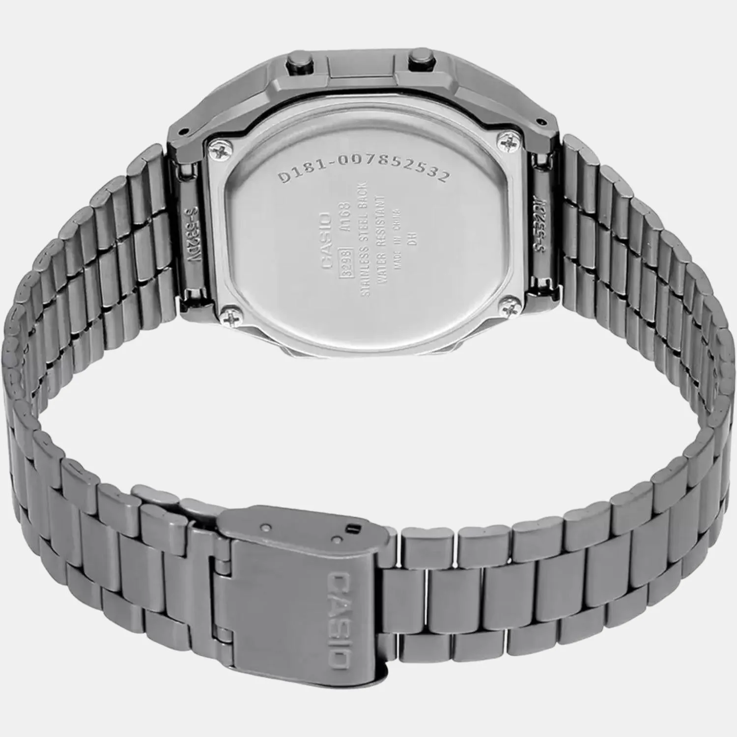 Vintage Unisex Digital Stainless Steel Watch D181 - A168WGG-1ADF