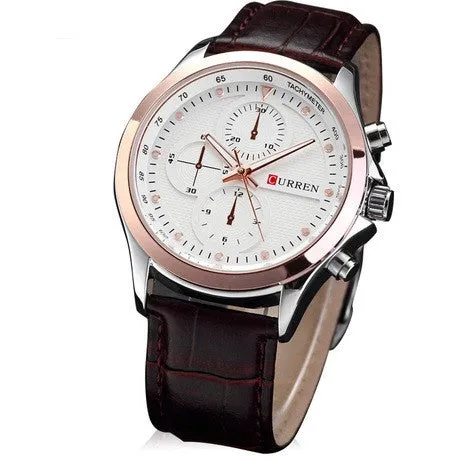 Watches Men Luxury Top Brand CURREN Fashion Men's Quartz Watch sport casual Wristwatch gold black