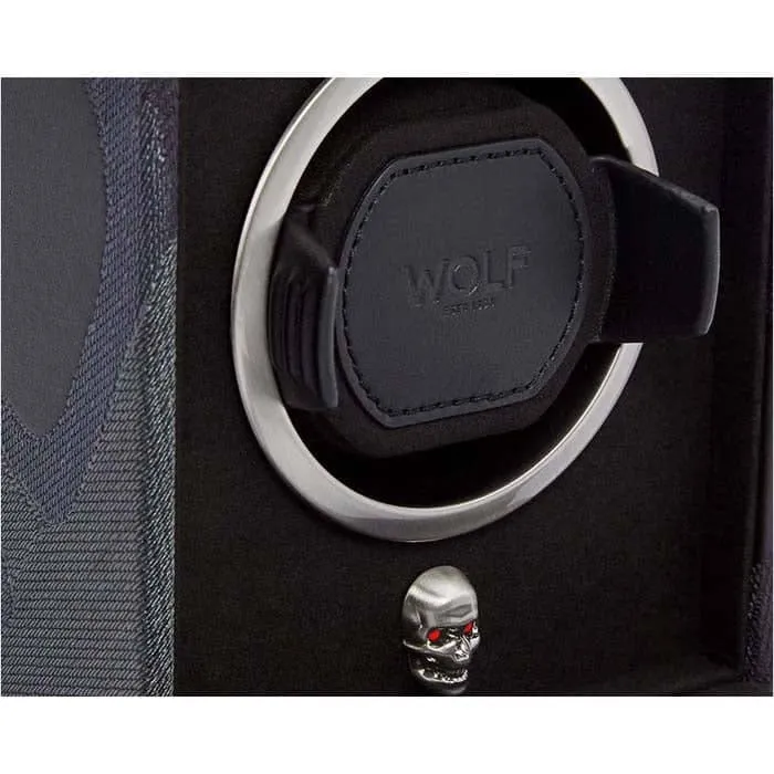 Wolf Designs Memento Mori Single Black Cub Watch Winder