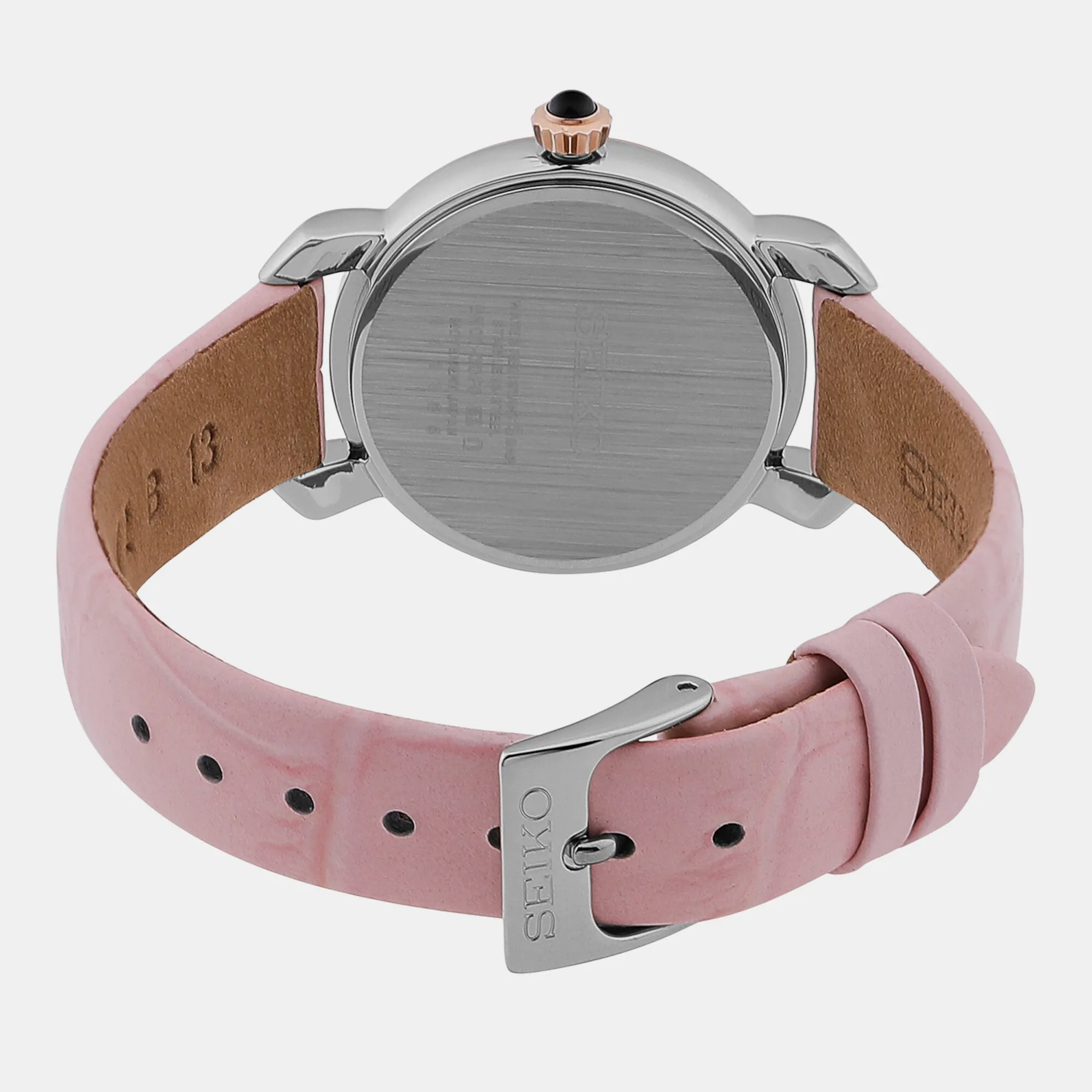 Women's White Analog Leather Watch SUR628P2