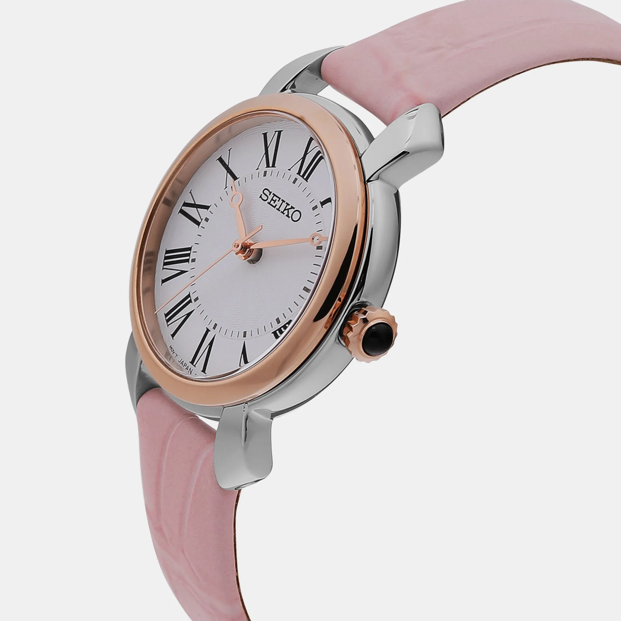 Women's White Analog Leather Watch SUR628P2
