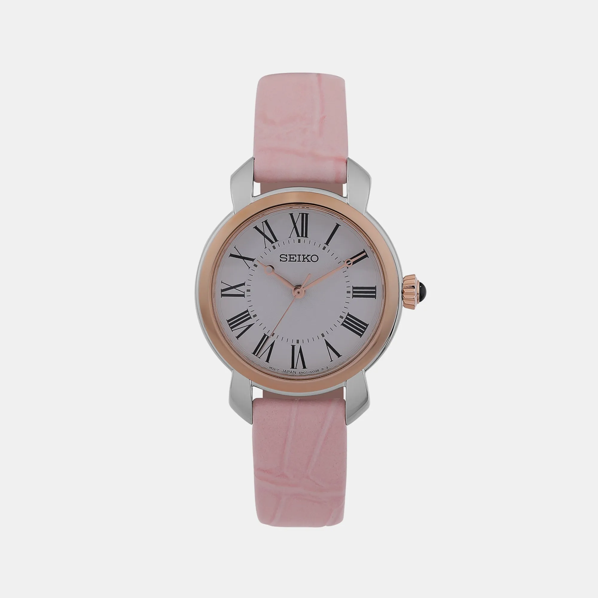 Women's White Analog Leather Watch SUR628P2